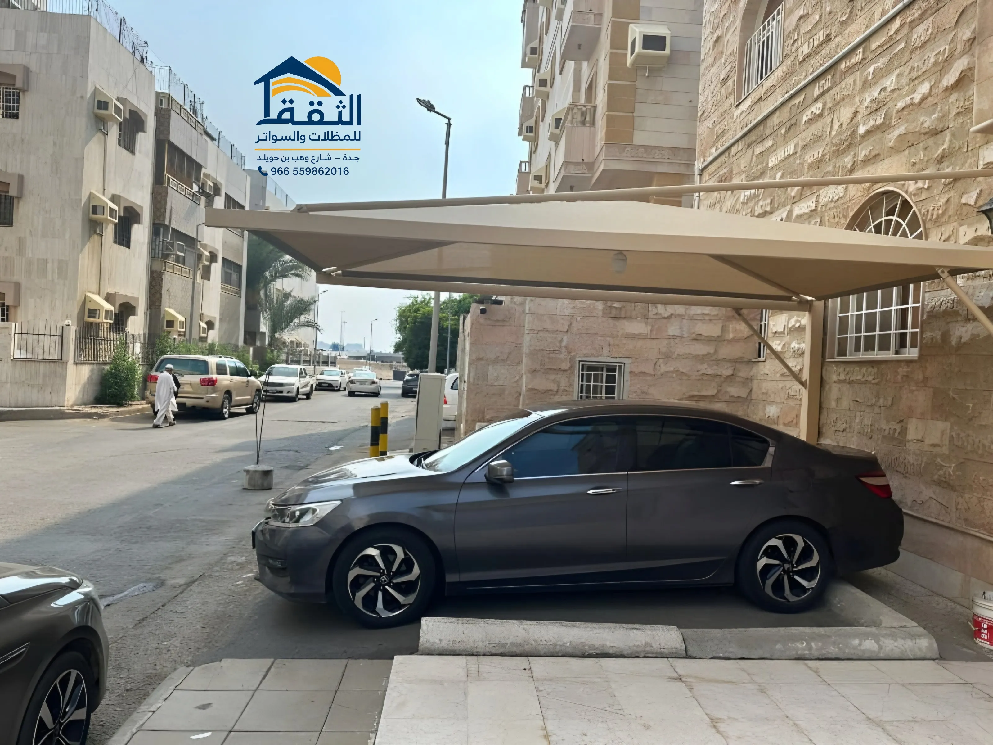 مشروع تركيب مظلات سيارات في جدة
