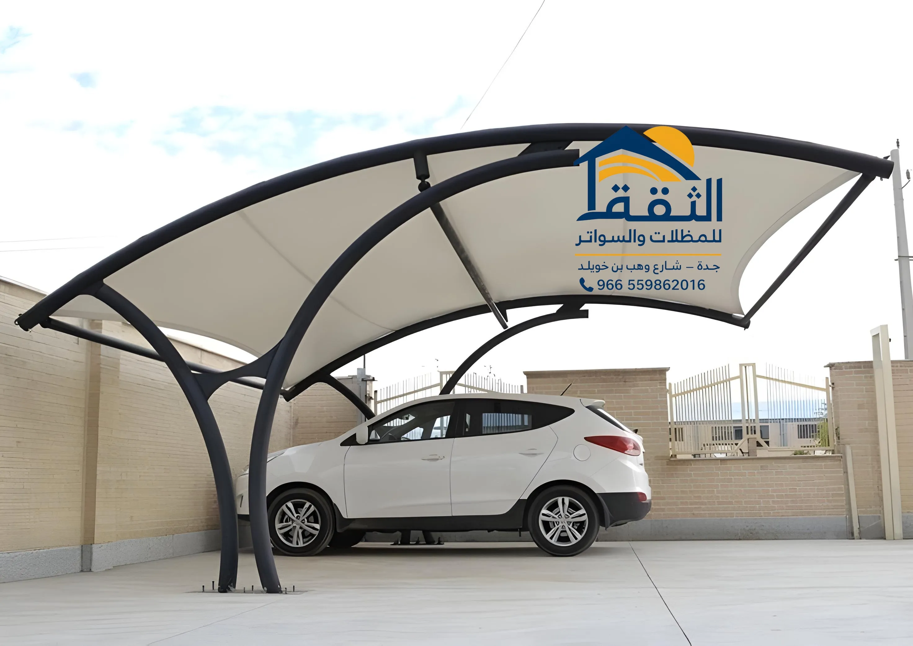 مشروع تركيب مظلات سيارات في جدة