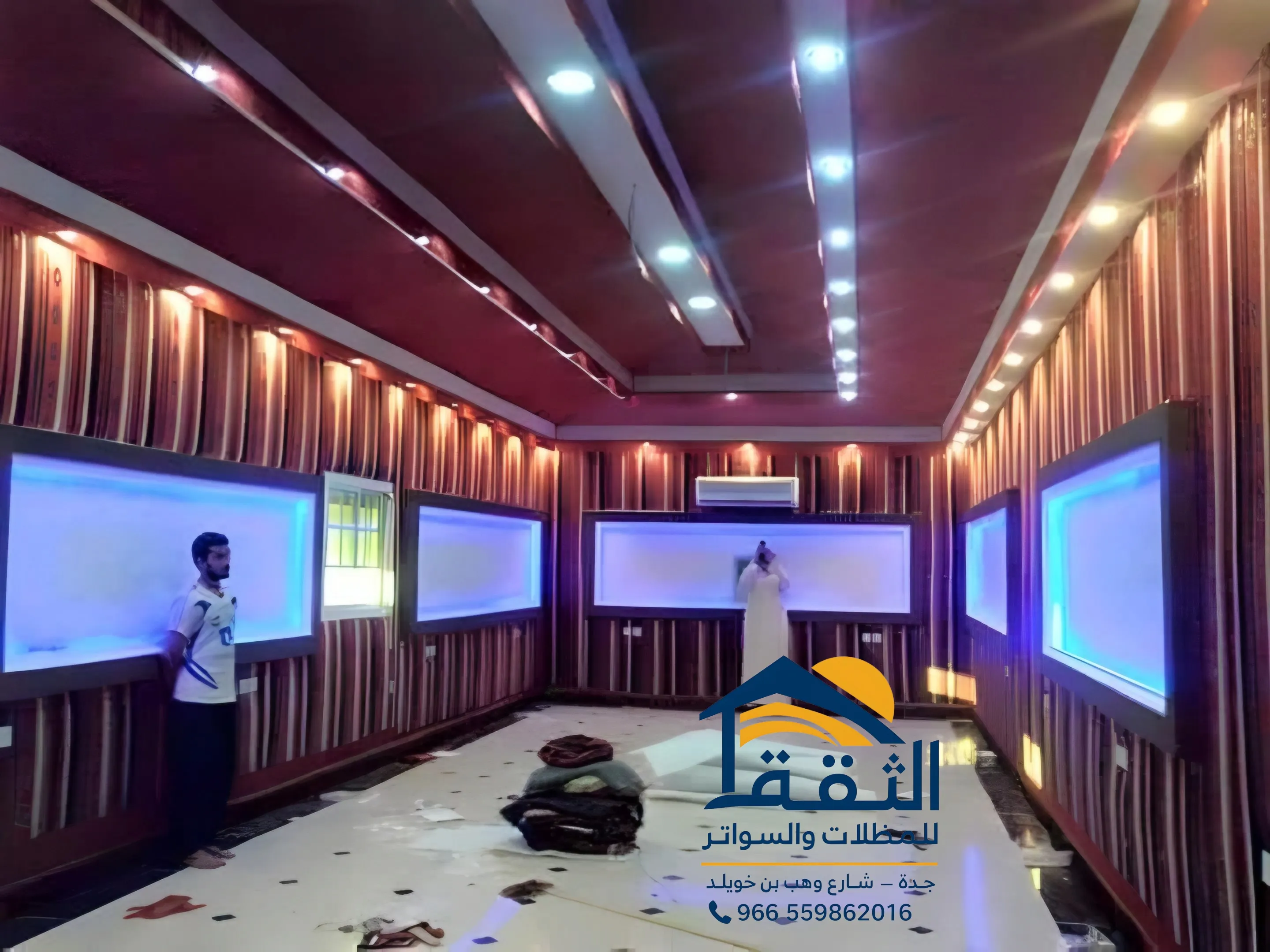 مشروع تركيب خيمة مجلس خارجي في جدة