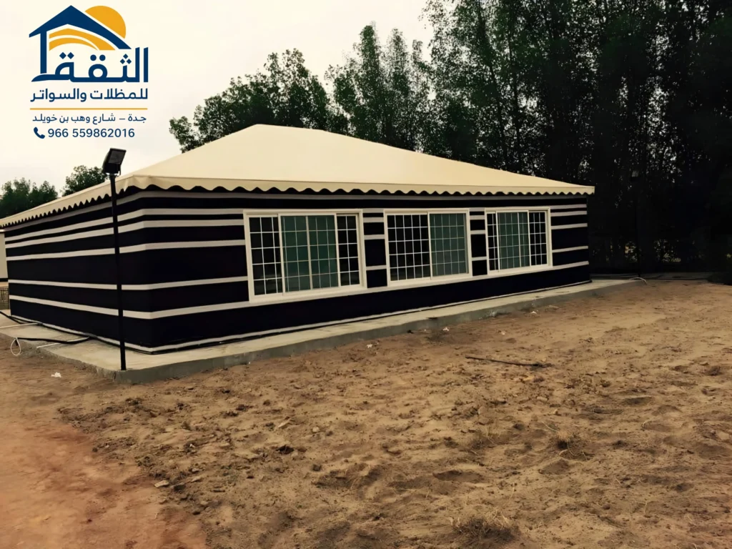 تركيب خيام في جدة بتصميم فاخر للمجالس والحدائق