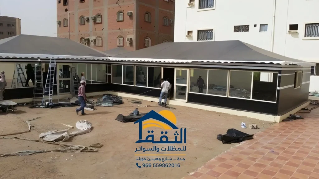 خيام فاخرة في جدة بتصميم حديث للمجالس الخارجية