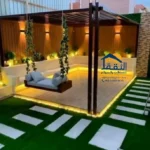 برجولات حدائق في جدة بتصميم حديث للجلسات الخارجية